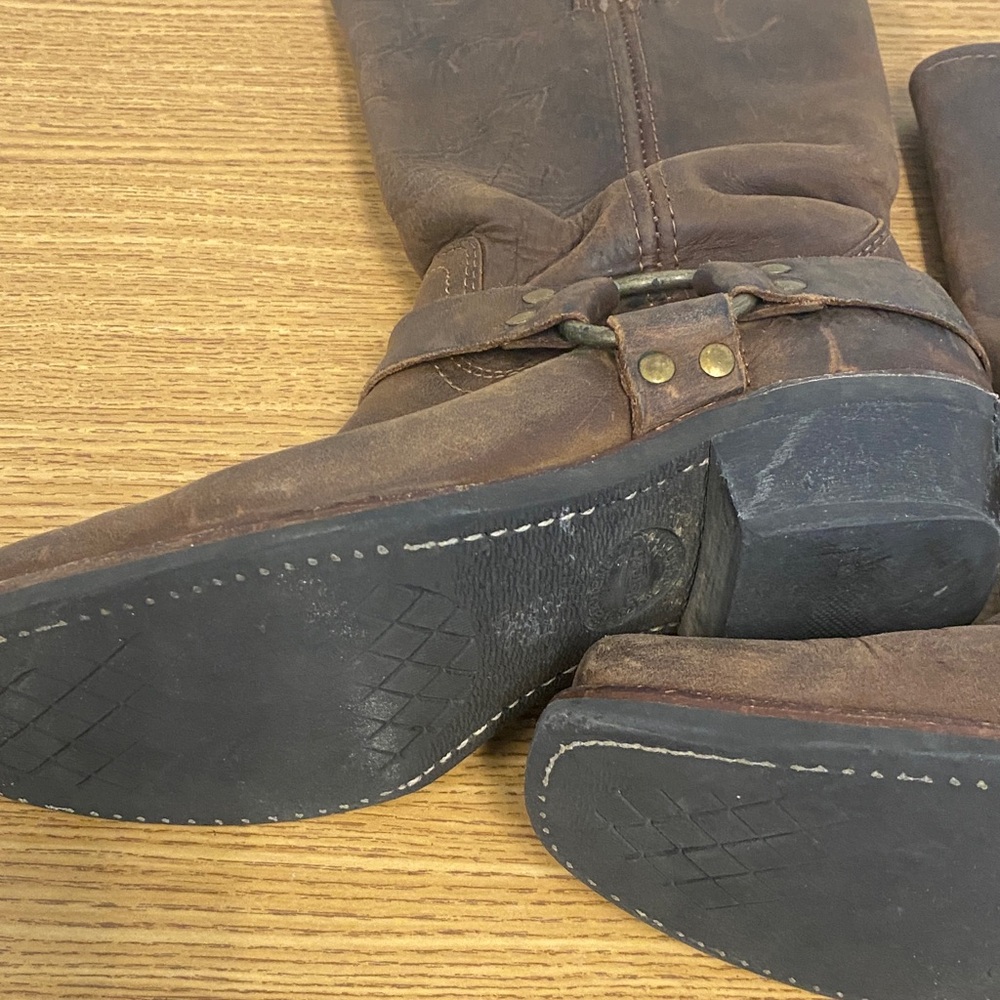 Brown Leather Frye Western Boots - Picture 3 of 16